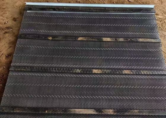 Retalhos de tela de borracha de autolimpeza vibratória para filtragem de xisto
