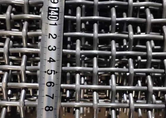 65mn de alta elasticidade enganchou o fio frisado galvanizado Mesh For Coal Mine Industry