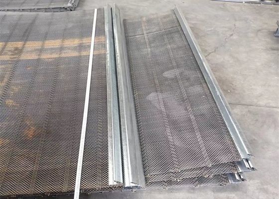 Tela de vibração preta Mesh Square Woven Crimped Wire do ferro 4mm
