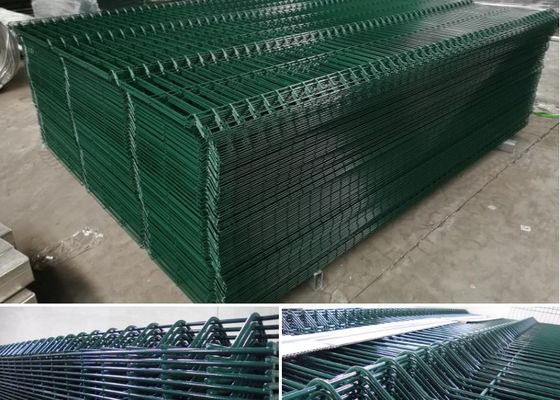 O Pvc revestiu o painel curvou o jardim de aço de Peach Post For da cerca