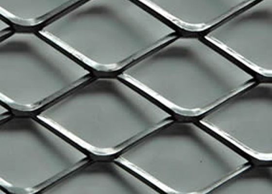 Malha de metal expandido de aço inoxidável leve, malha de arame soldada revestida de PVC de 1 polegada