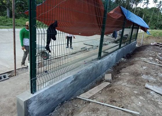 3d vedação de metal curvo revestido de PVC malha soldada para jardim