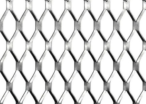 Calibre pesado achatado Tecido em malha de metal expandido Superfície elevada 1.2x2.4 M Tamanho