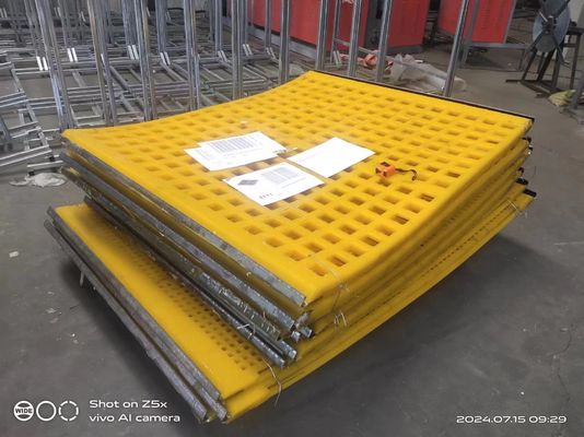Secagem quadrada da mineração do molde da vibração do painel da tela do plutônio da malha do poliuretano