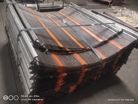 tela de vibração Mesh Anti Clogging da limpeza de auto do aço carbono 65mn