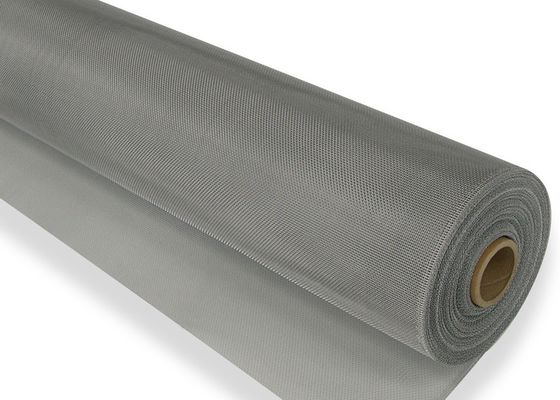 Malha de tela de inseto de alumínio anodizado 1 X 30 M Roll Epoxy Coating Silver White Color