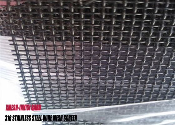 SS 304 fio de aço inoxidável Mesh For Entry Doors da tela de segurança 316 316L
