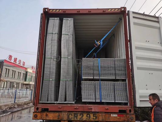 Painel de malha de arame galvanizado soldado galvanizado / rede de arame soldado 1/4 polegada