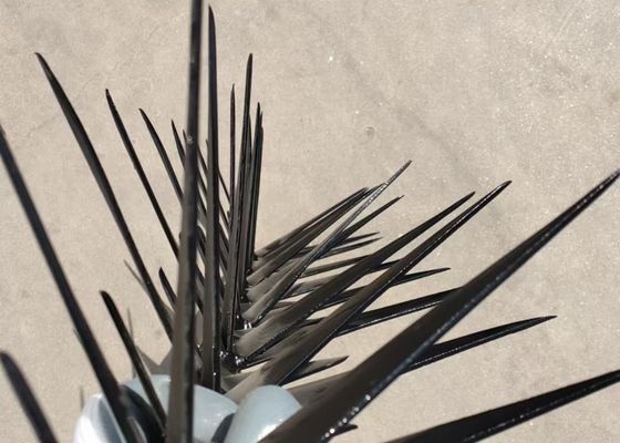 Segurança anti-escalada Espinhas de parede galvanizadas em cima / parede