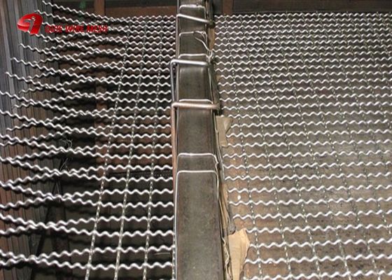 Alta resistência à tração 8x13mm abertura de aço inoxidável grelha de arame