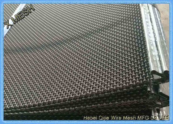 Tamanho de mineração frisado fechamento de Mesh Woven 1mm da tela do fio