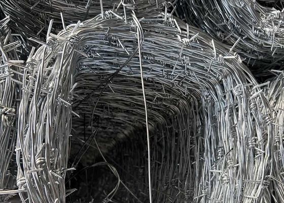 Arame farpado de ferro galvanizado de plástico militar 2,0 mm calibre 10