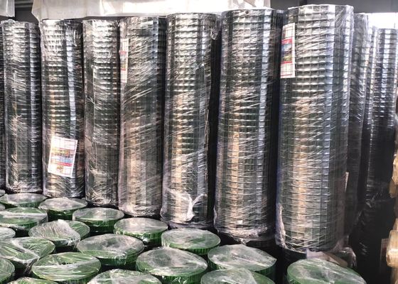 o Pvc colorido verde do GV 3/4X3/4 revestiu o fio soldado Mesh Rolls para aves domésticas
