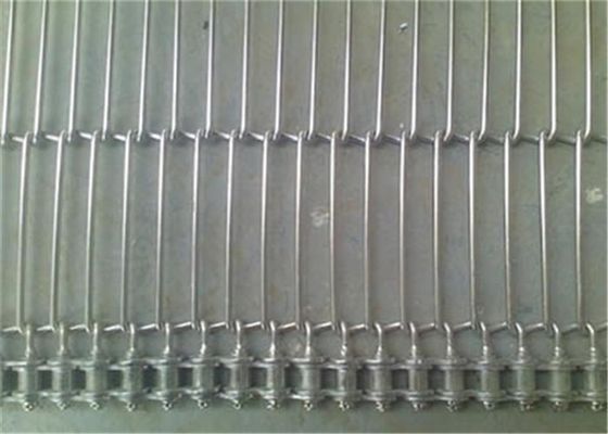 Fio de aço inoxidável Mesh Conveyor Belt da indústria alimentar 50mm