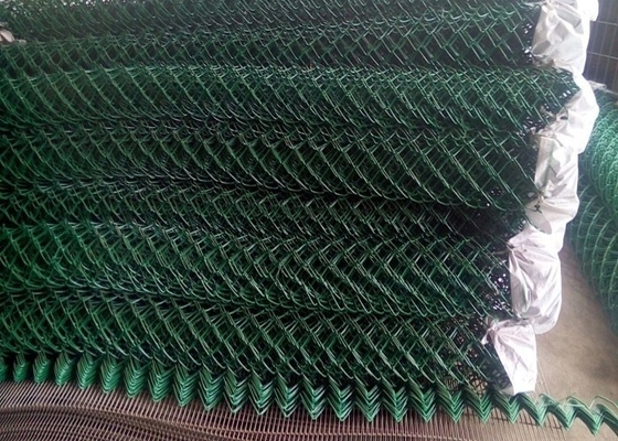 ASTM A392 Colored Chain Link Fence Mesh Roll polímero revestido para engenheiros
