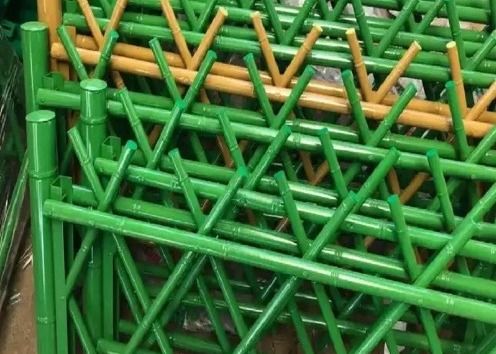 Imitação resistente a intempéries vedação de jardim de bambu para maior privacidade