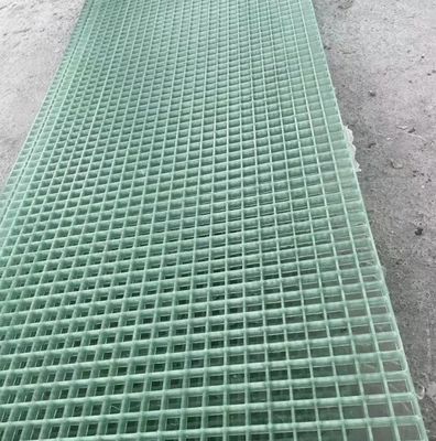 Passarela FRP GRP com espessura de 25mm e tamanho de 38X38X38mm feita de fibra de vidro