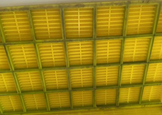 300x1200mm Polyurethane PU Modular Screen Panel Alta eficiência de separação