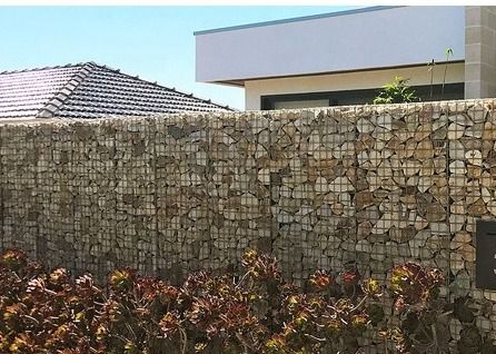 Cestas soldadas de Gabion com a parede de retenção galvanizada tampa do fio