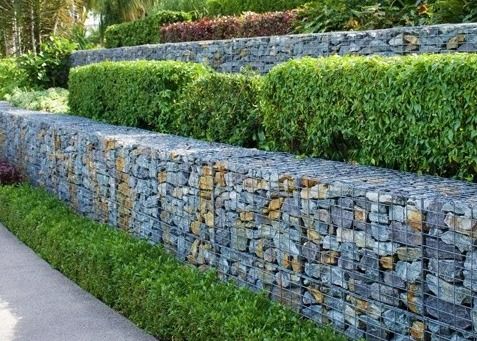 Cestas soldadas de Gabion com a parede de retenção galvanizada tampa do fio