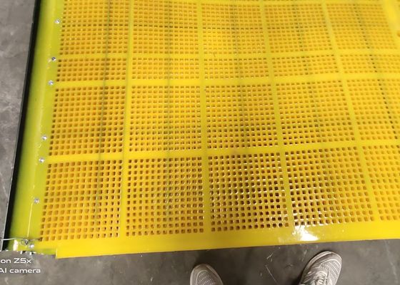 Ótimo desempenho 30mm espessura quadrada poliuretano tela de malha em tecido simples
