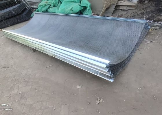 Tamanho de mineração frisado fechamento de Mesh Woven 1mm da tela do fio