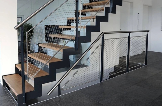 Corda de fio de aço inoxidável flexível Mesh For Balustrade Or Railing 3,0 milímetros