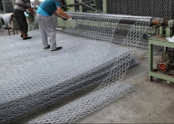 Caixa galvanizada 1 x 1 x 1 medidores de Gabion/rede de arame sextavada de Gabion 50 x 50 milímetros