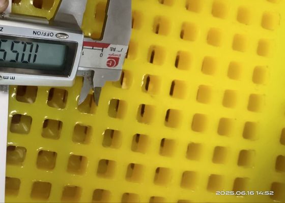 Ótimo desempenho 30mm espessura quadrada poliuretano tela de malha em tecido simples