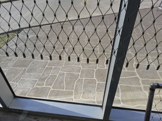 X flexível tende o cabo entrançado de aço Mesh For Balustrade de 1.2mm