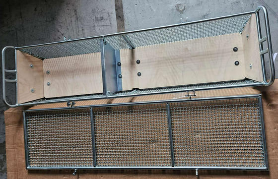 Fio de aço inoxidável Mesh Storage Basket da cozinha 304 300x197x70mm