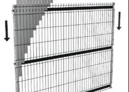 3D Design 60x60mm cerca curva de metal para jardim