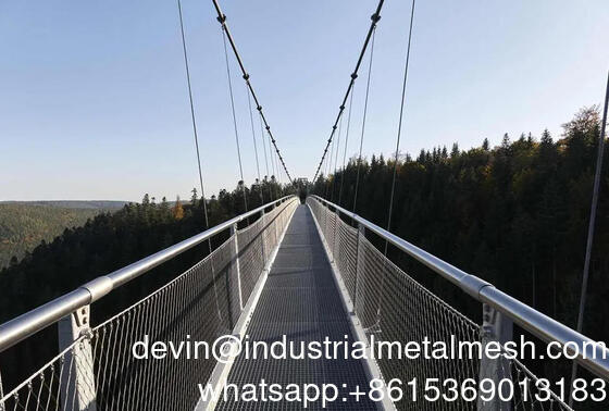 Ss 304 316 Malha de arame de zoológico de aço inoxidável malha de arame de cordão de aviário para protecção de aves