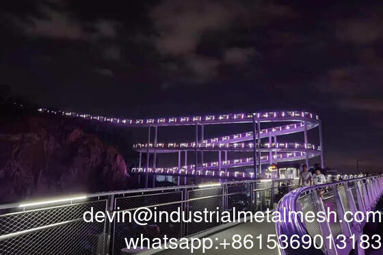 Ss 304 316 Malha de arame de zoológico de aço inoxidável malha de arame de cordão de aviário para protecção de aves