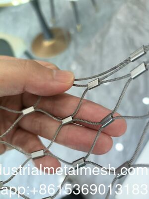 Malha de cabo de aço inoxidável com óxido preto de alta qualidade para cercas de zoológico