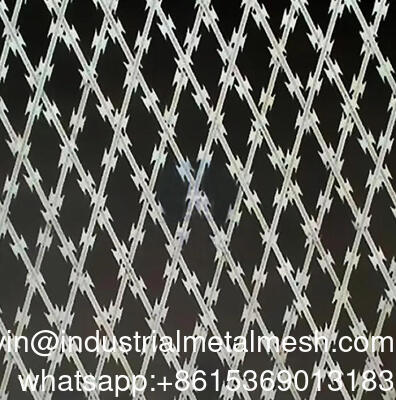 Metech Razor Wire Welded Mesh Panel Sistema de cerca consiste em Razor Wire Mesh