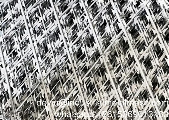 Metech Razor Wire Welded Mesh Panel Sistema de cerca consiste em Razor Wire Mesh