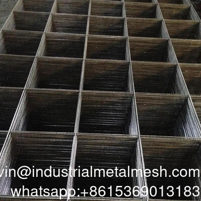 3.4mm Wire*15 X 15 Cm Mesh *2.15 * 6m Black Solded Wire Mesh Panel para Construção