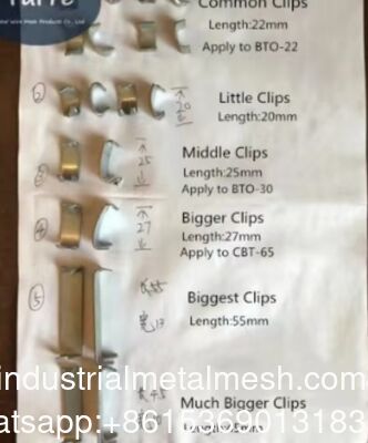 Metal Barbed Wire Clips Galvanized Or Stainless Steel For Fastening Razor Wire