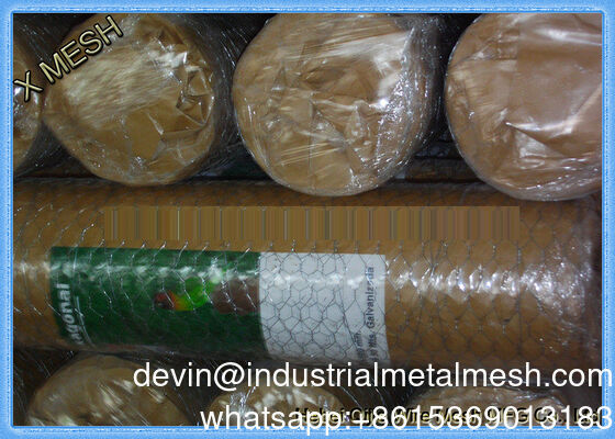 Malha de arame de ferro hexagonal de 3/4" Malha de arame galvanizado por imersão a quente