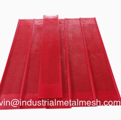 Placa de peneira de mineração de PU Polyurethane Vibrating Screen Mesh para separação de minerais