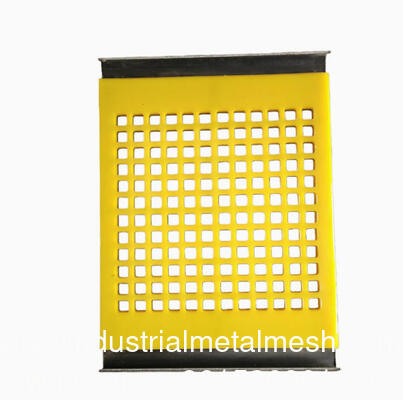 Polyurethane Screen Mesh Hook Tightening Type Wear Resistant Corrosion Resistant High Elasticity Long Service Life para triagem de minério de mineração