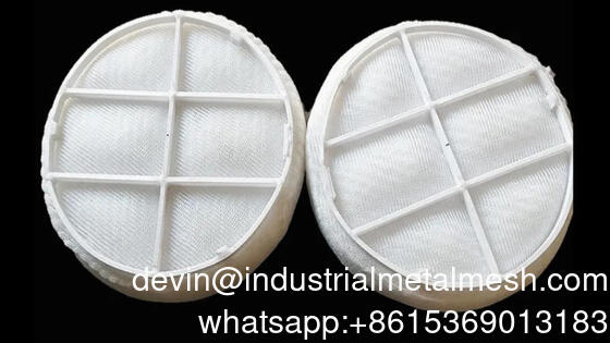 Customize PP PTFE Wire Mesh Mist Eliminator Plastic Demistor Pads