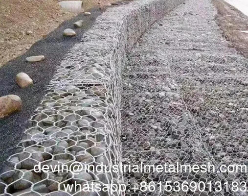 Cesta de Gabiao de Malha Soldada Galvanizada por Imersao a Quente Duravel para Protecao de Leito de Rio