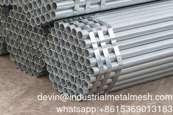 Tubo de aço galvanizado ERW ASTM Q235 de 2 polegadas BS138 com rosca/ranhura/pintura pré-galvanizada