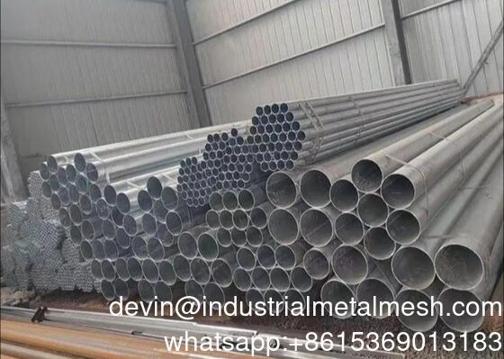 Tubo de Aço Galvanizado Preto Redondo para Construção