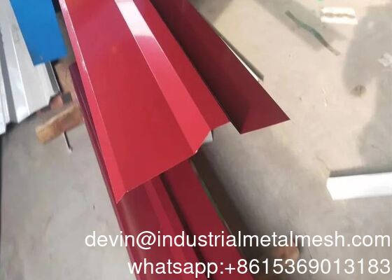 Chapas de telhado revestidas de ferro e zinco pré-pintadas de metal Galvalum Chapas de telhado de aço ondulado