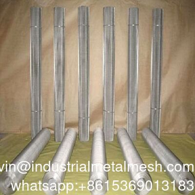 Custom Large Plain Twill Weave 304 316 Netting de aço inoxidável tela de malha de fio tecido