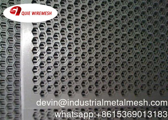 Chapa Perfurada Metal Mesh Furo Quadrado para Decoração de Restaurante