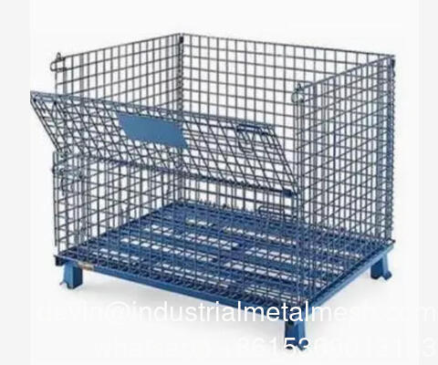 Contêiner de Malha de Arame Galvanizado de Zinco para Palete de Logística